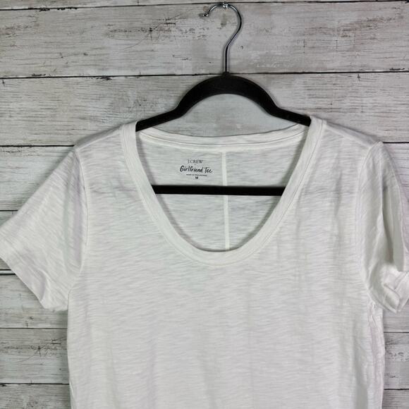 J Crew Factory Girlfriend Tee White Size Medium - Picture 3 of 3